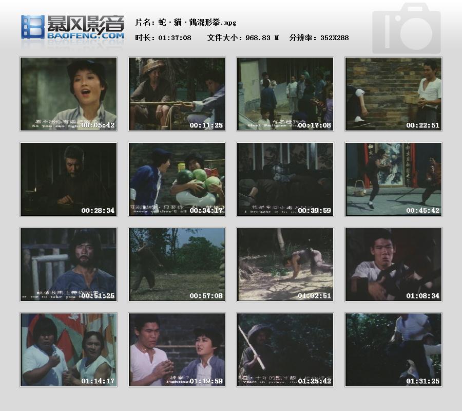 蛇猫鹤混型掌 剧照2
